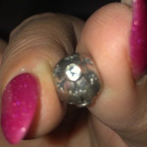 Silver Pandora snowflake charm